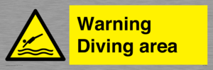 Warning Diving area