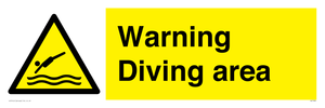 Warning Diving area
