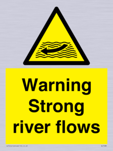 Warning Strong river flows