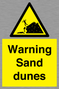 Warning Sand dunes
