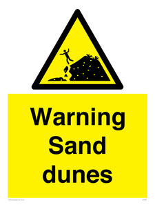 Warning Sand dunes
