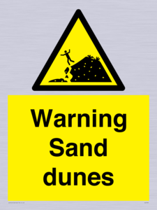 Warning Sand dunes