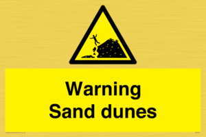 Warning Sand dunes