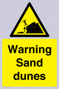 Warning Sand dunes