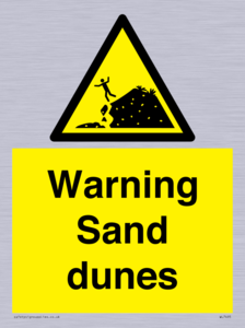 Warning Sand dunes