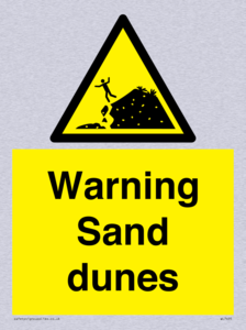 Warning Sand dunes
