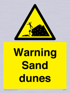 Warning Sand dunes