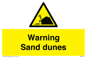 Warning Sand dunes