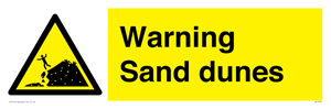 Warning Sand dunes