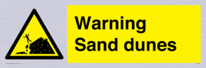 Warning Sand dunes