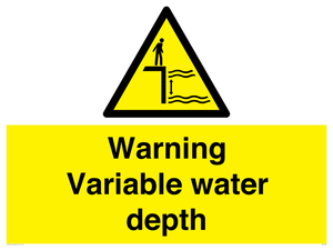 Warning Variable water depth