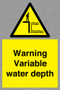 Warning Variable water depth