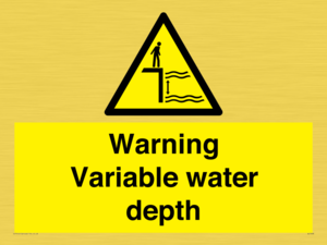 Warning Variable water depth