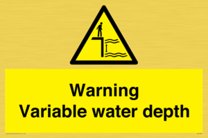 Warning Variable water depth