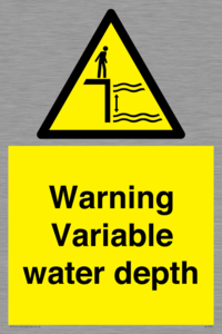 Warning Variable water depth