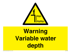 Warning Variable water depth