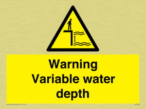 Warning Variable water depth