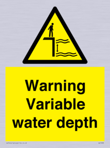 Warning Variable water depth