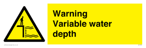 Warning Variable water depth
