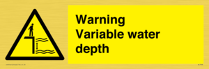 Warning Variable water depth