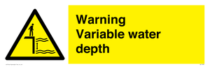Warning Variable water depth