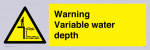 Warning Variable water depth