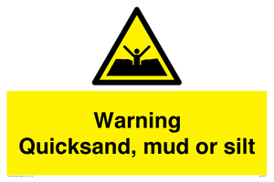 Warning Quick, sand mud or silt
