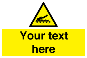 Custom Warning crocodiles, alligators or cayman