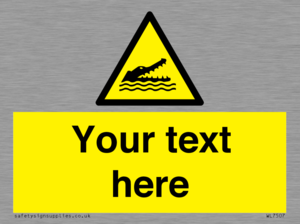 Custom Warning crocodiles, alligators or cayman