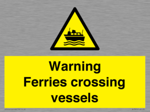 Warning Ferries crossing vessels