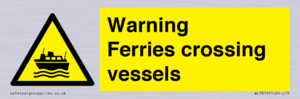 Warning Ferries crossing vessels