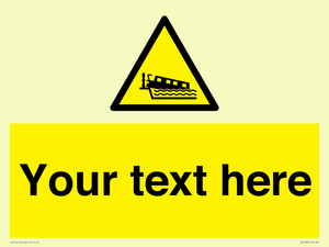 Custom warning grounding narrow boat on lock cill