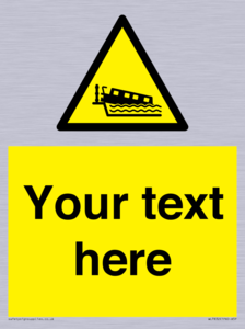 Custom warning grounding narrow boat on lock cill