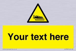 Custom warning grounding narrow boat on lock cill