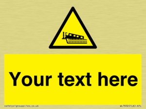 Custom warning grounding narrow boat on lock cill