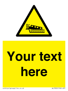 Custom warning grounding narrow boat on lock cill