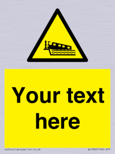 Custom warning grounding narrow boat on lock cill