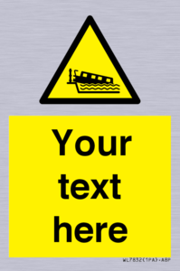 Custom warning grounding narrow boat on lock cill