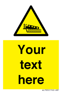 Custom warning grounding narrow boat on lock cill