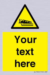 Custom warning grounding narrow boat on lock cill