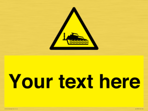 Custom warning grounding cruiser on lock cill