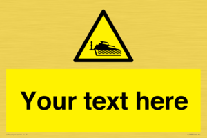 Custom warning grounding cruiser on lock cill