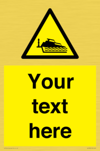 Custom warning grounding cruiser on lock cill