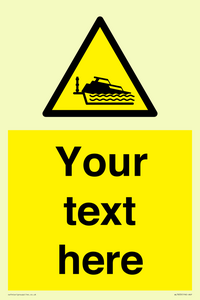 Custom warning grounding cruiser on lock cill