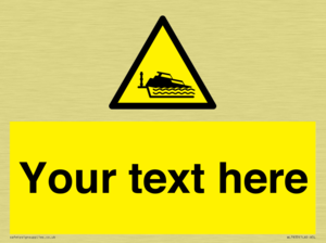 Custom warning grounding cruiser on lock cill