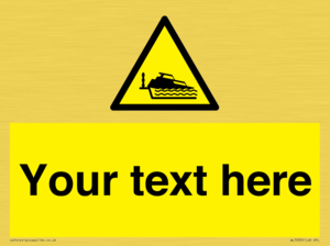 Custom warning grounding cruiser on lock cill