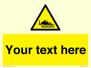 Custom warning grounding cruiser on lock cill