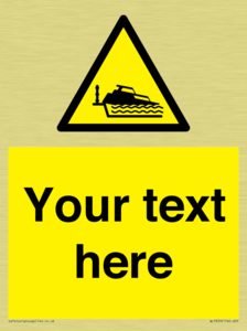 Custom warning grounding cruiser on lock cill