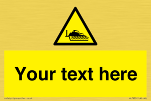 Custom warning grounding cruiser on lock cill