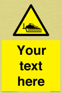 Custom warning grounding cruiser on lock cill